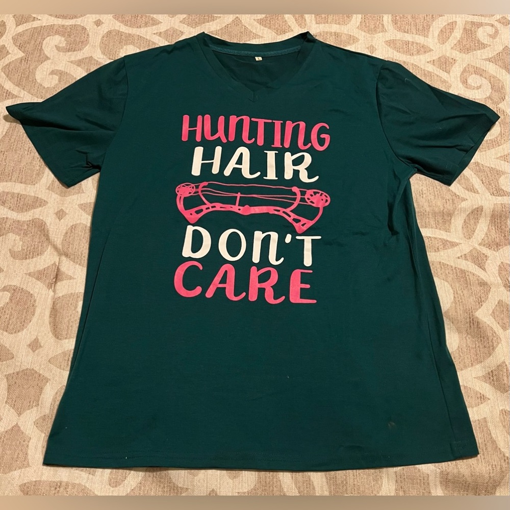 ❌SOLD❌ 
Hunting Hair Don’t Care T-shirt